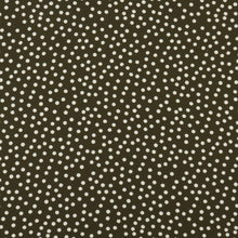 Load image into Gallery viewer, Printed Viscose Crepe Designer End - Olive Polka Dot
