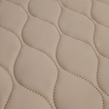 Load image into Gallery viewer, Quilted Pleather &amp; Faux Fur Coating - Cream
