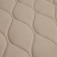 Load image into Gallery viewer, Quilted Pleather &amp; Faux Fur Coating - Cream
