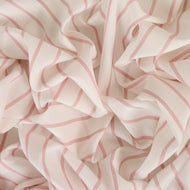 Cantina Viscose Stripe Shirting - Blush