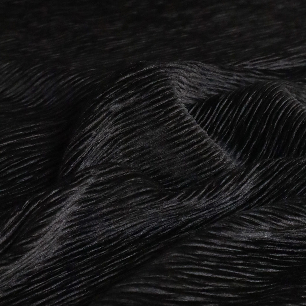 Rivervine Velvet Crinkle – Matte Black