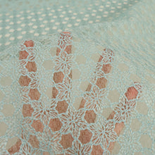 Load image into Gallery viewer, Snowflake Embroidered Mesh - Sky
