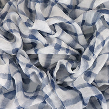 Load image into Gallery viewer, Tencel Nylon Abstract Check Print - Thistle Navy
