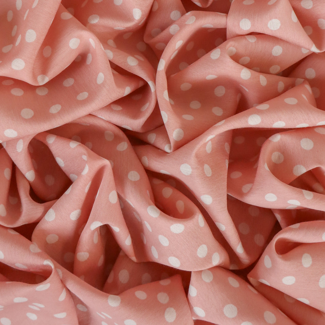 Viscose Polka Dot Print - Dotty Petal