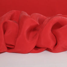 Load image into Gallery viewer, Sandwashed Cupro Satin Deadstock - Ruby Red
