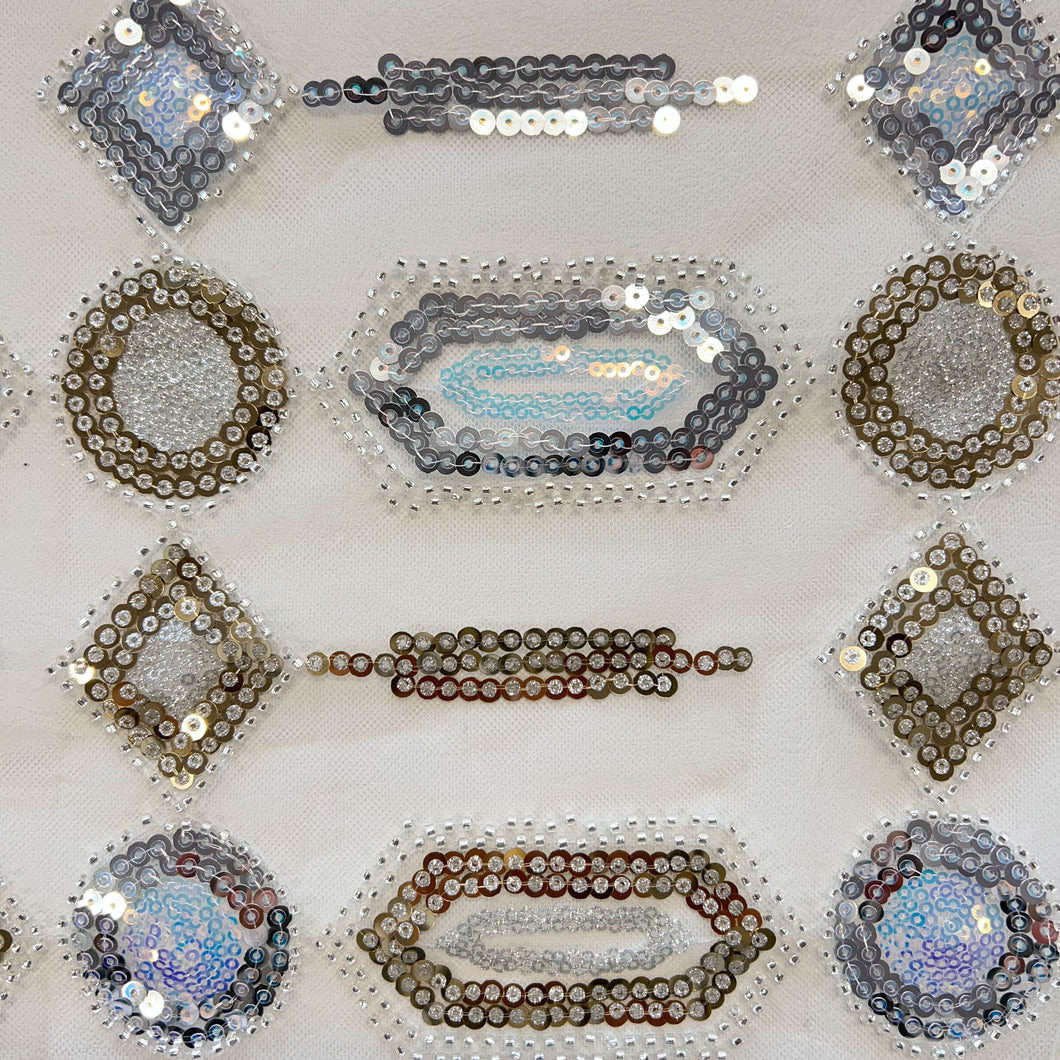 Hypnotised Sequins Deadstock - Silver