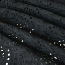 Load image into Gallery viewer, Shanna Heavy Embroidered Cotton Designer End – Black
