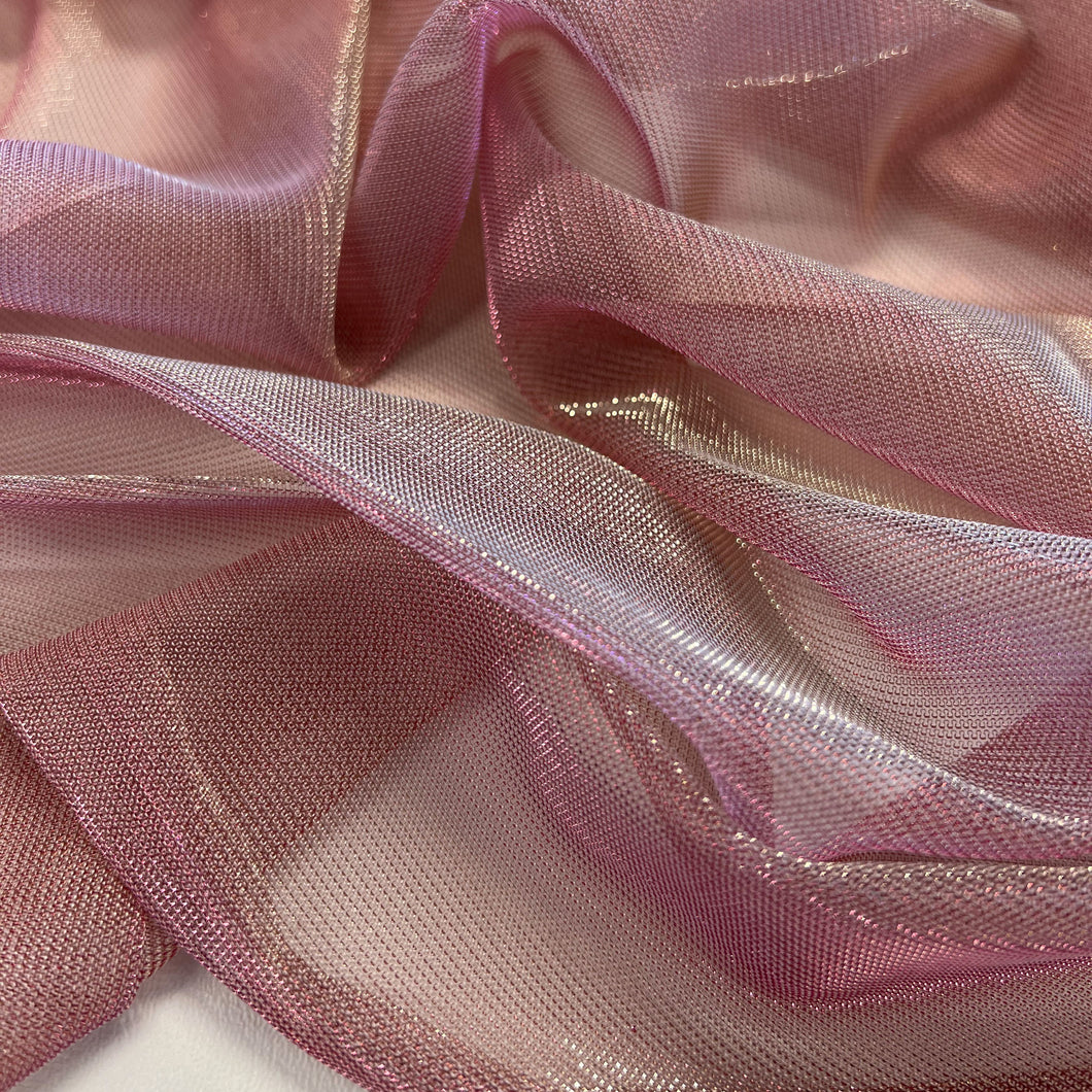 Shot Shimmer Mesh - Blush