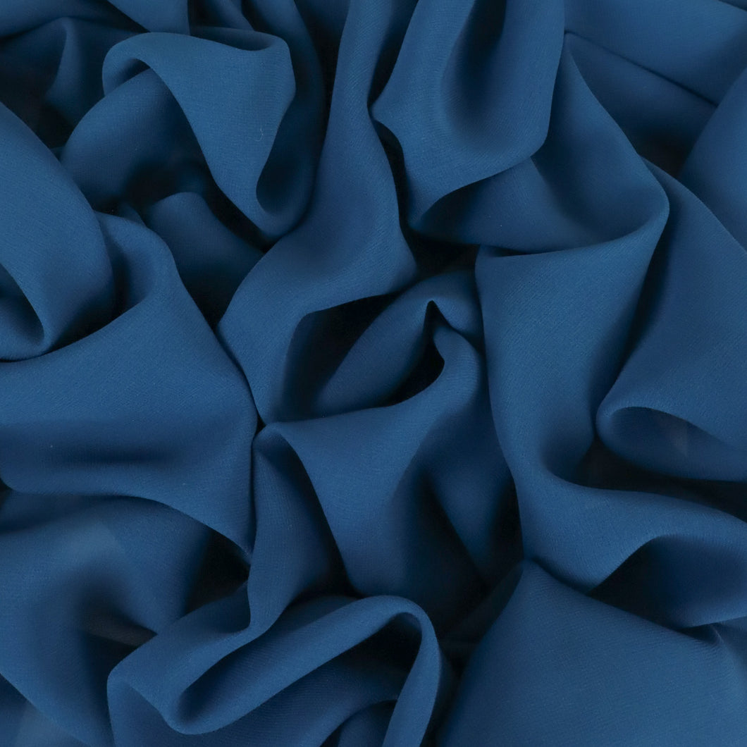 Silk Georgette Deadstock - Petrol