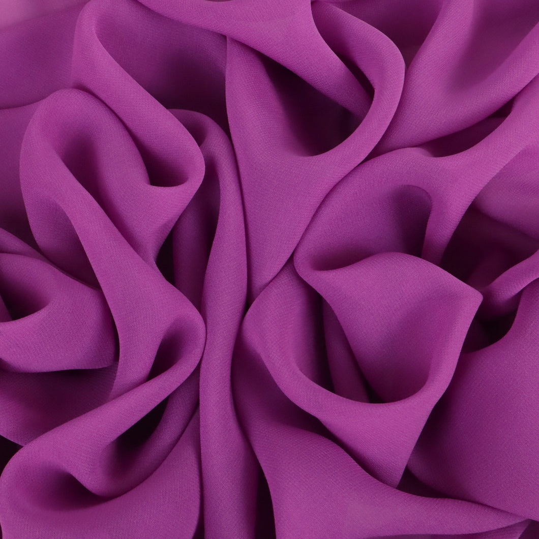 Silk Georgette Deadstock - Purple