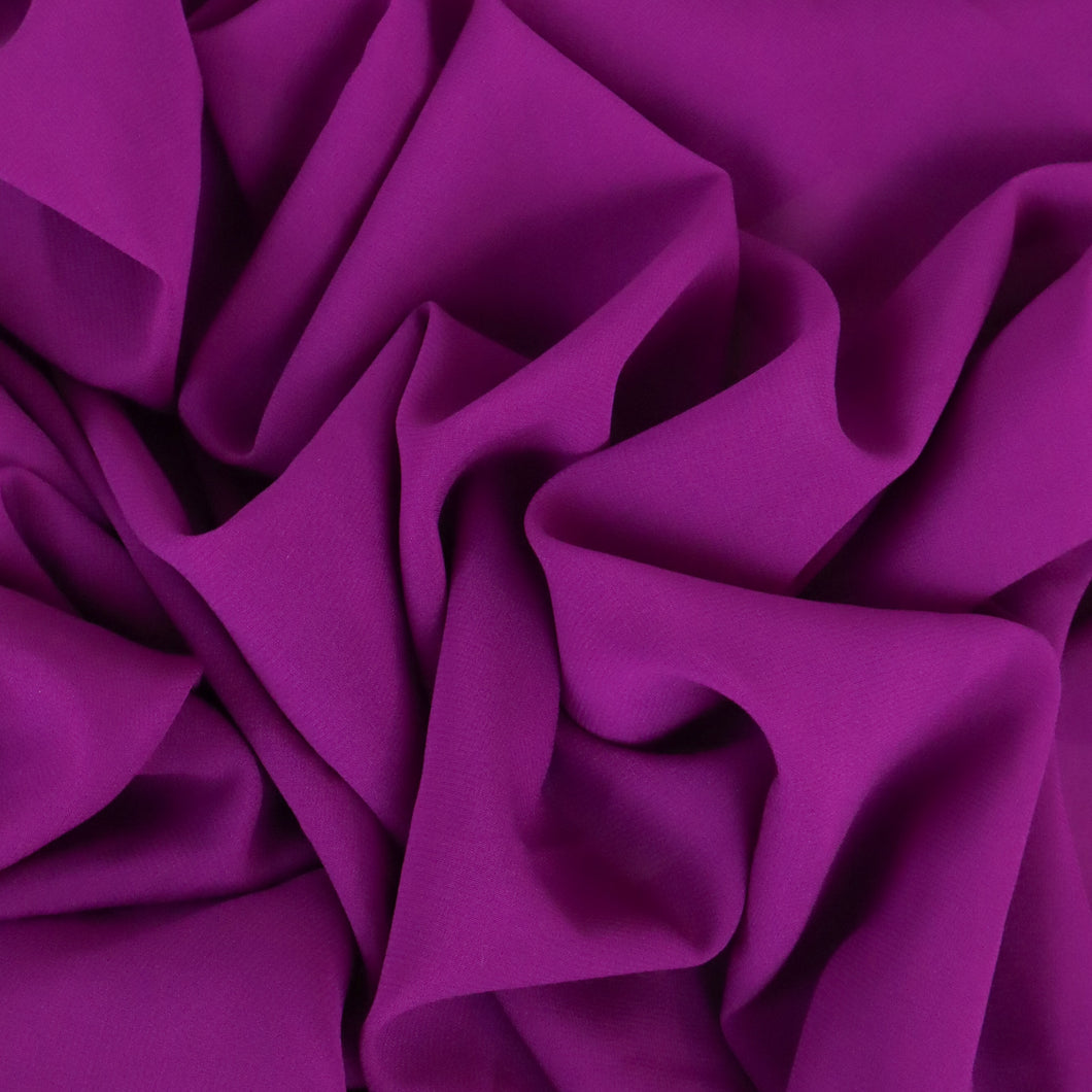 Silk Georgette Deadstock - Magenta