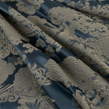 Load image into Gallery viewer, Sonata Two Tone Jacquard Satin – Denim Blue

