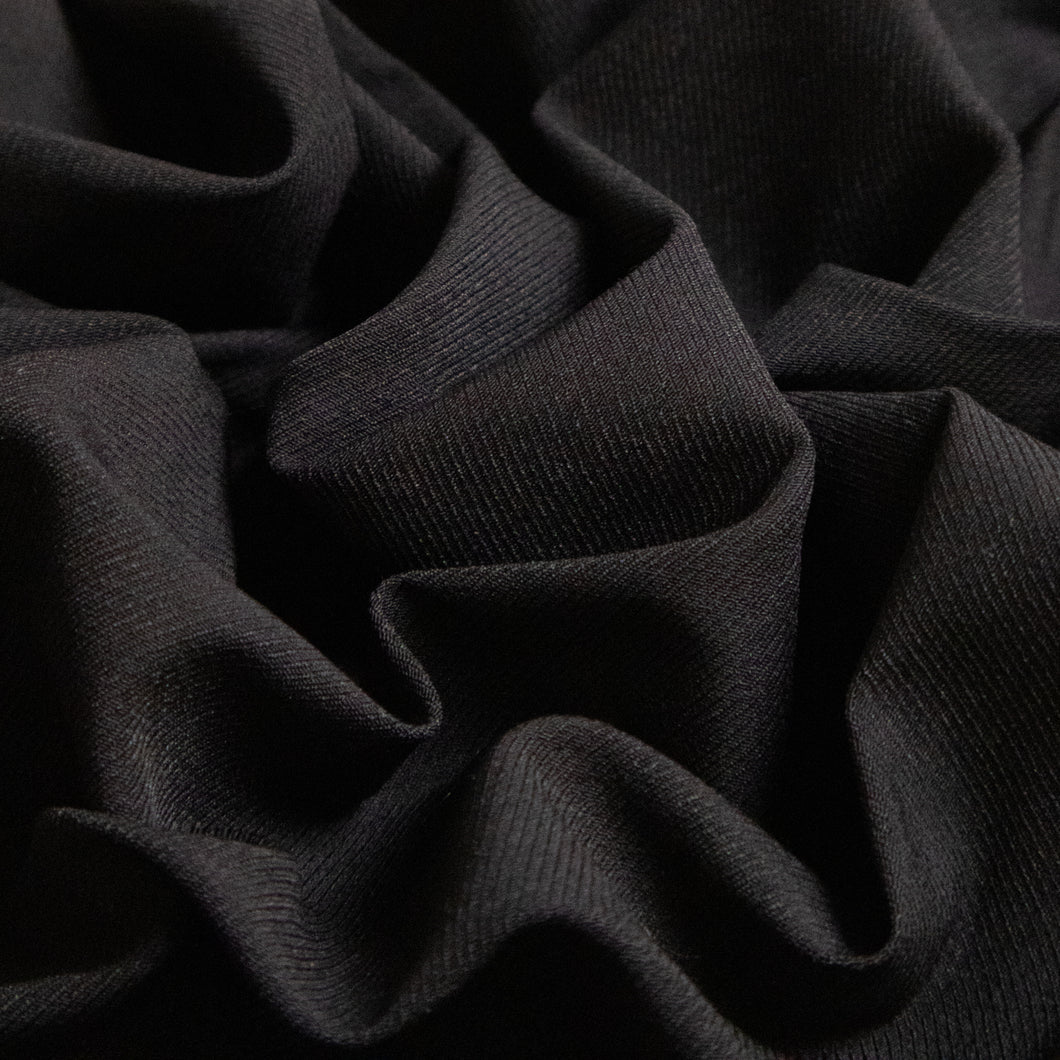 Warp Stretch Twill Bengaline 280gsm - Black