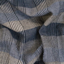 Load image into Gallery viewer, Striped Cotton Check - Blue
