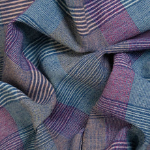 Load image into Gallery viewer, Striped Cotton Check - Purple
