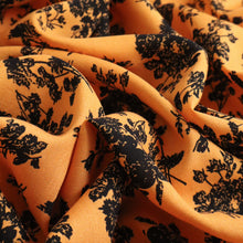 Load image into Gallery viewer, Sunbeam Rayon Print - Marigold &amp; Black
