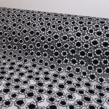 Load image into Gallery viewer, Sweet Daisy Embroidered Mesh - Black
