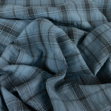 Load image into Gallery viewer, Washed Cotton Blend Plaid Check - Wynne Blue
