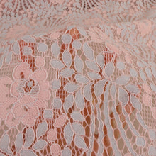 Load image into Gallery viewer, Cotton Nylon Two-Tone Corded Lace - Heiress Pink &amp; Pale Blue

