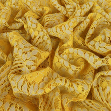 Load image into Gallery viewer, Cotton Nylon Two-Tone Corded Lace - Heiress Yellow &amp; Cream
