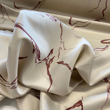 Load image into Gallery viewer, Printed Satin Deadstock - Vanilla Ripple
