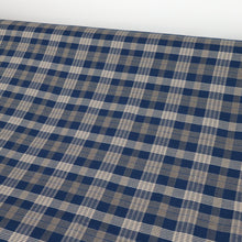 Load image into Gallery viewer, Viscose Verity Houndstooth Check Designer End - Blue

