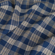 Load image into Gallery viewer, Viscose Verity Houndstooth Check Designer End - Blue

