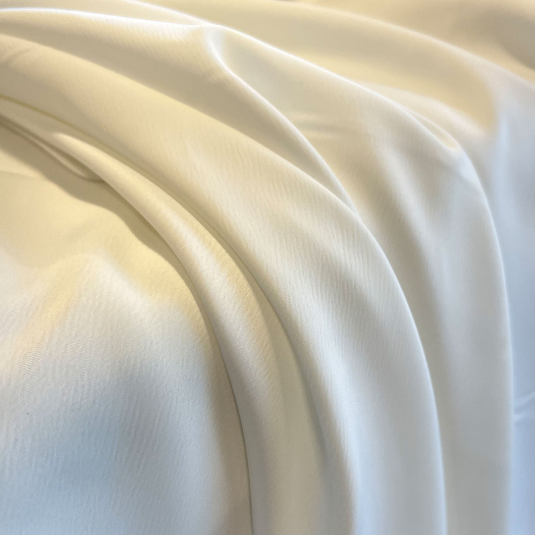 Ripple Effect Semi Matte Satin - White