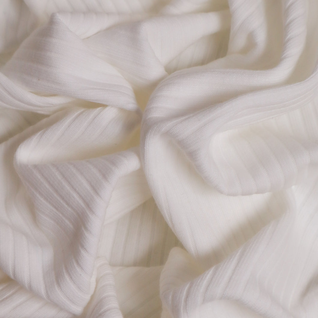 Wide Rib Knit - White