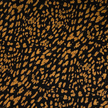 Load image into Gallery viewer, Mini Leopard Print Crepe Deadstock - Black &amp; Rust
