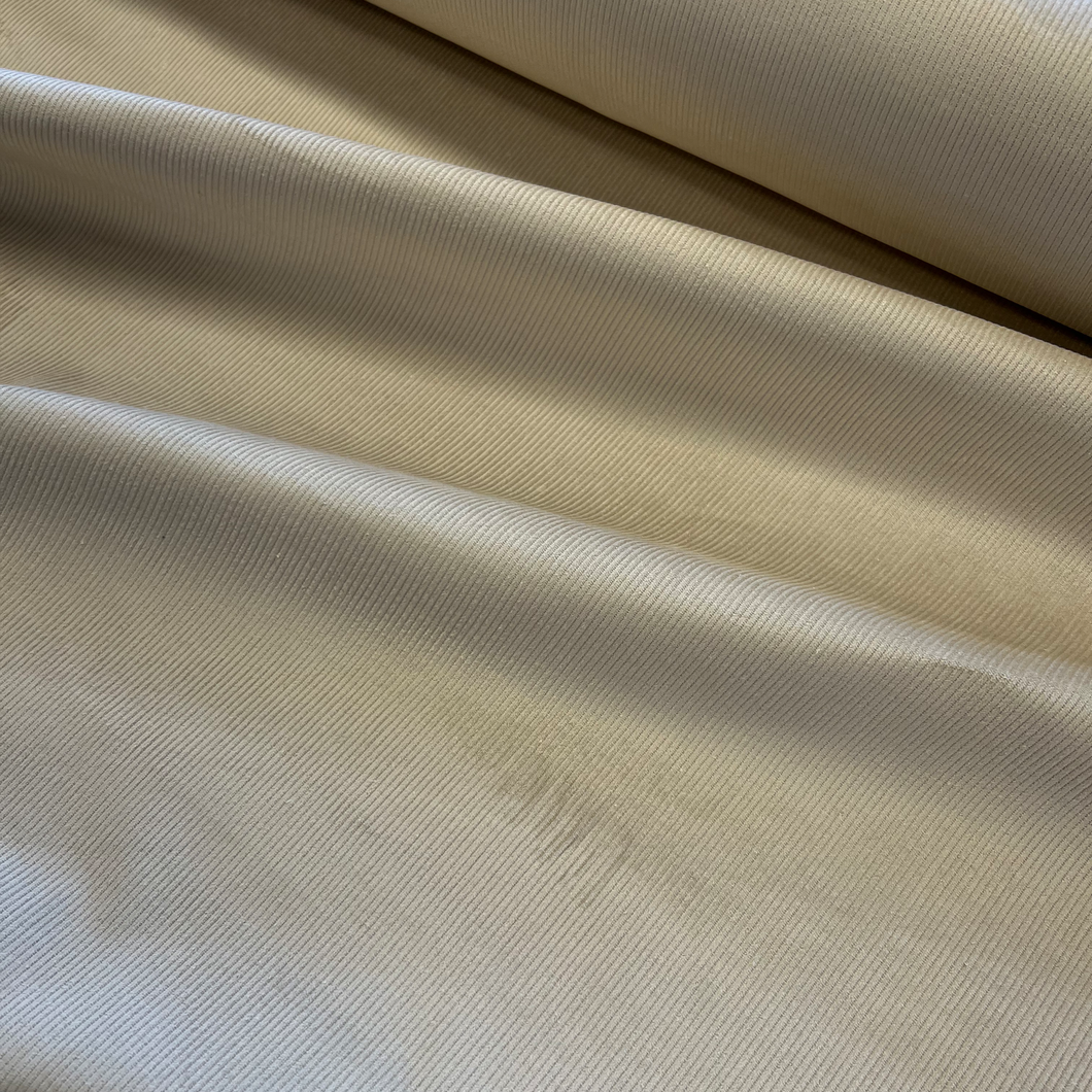 14 Wale Stretch Cotton Corduroy - Bone