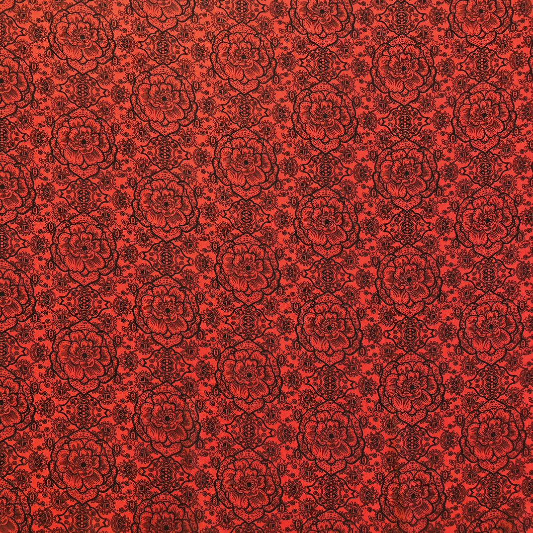 Bohemian Crepe Georgette - Red