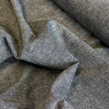 Load image into Gallery viewer, Lightweight Linen Cotton Crossweave - Black
