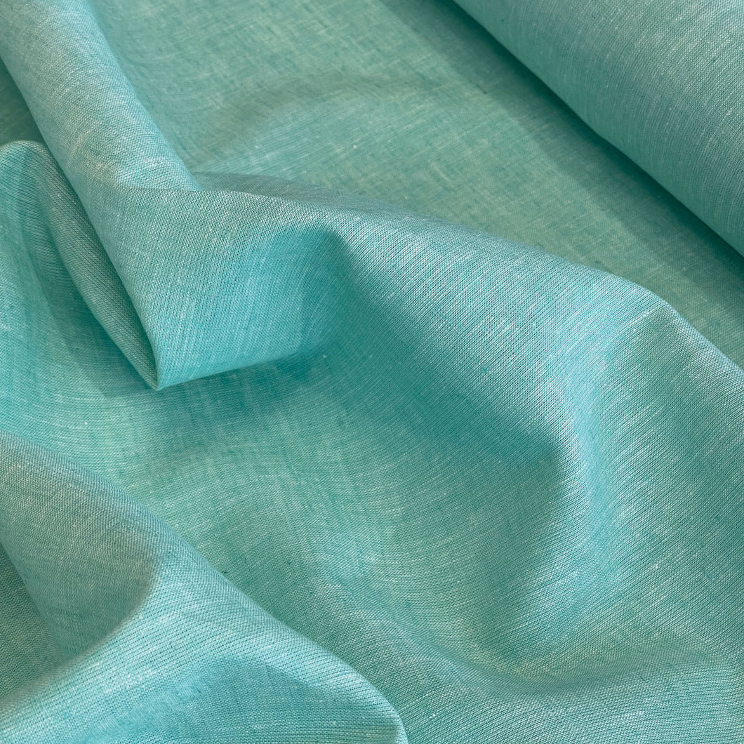 Lightweight Linen Cotton Crossweave - Mint