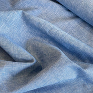 Lightweight Linen Cotton Crossweave - Navy