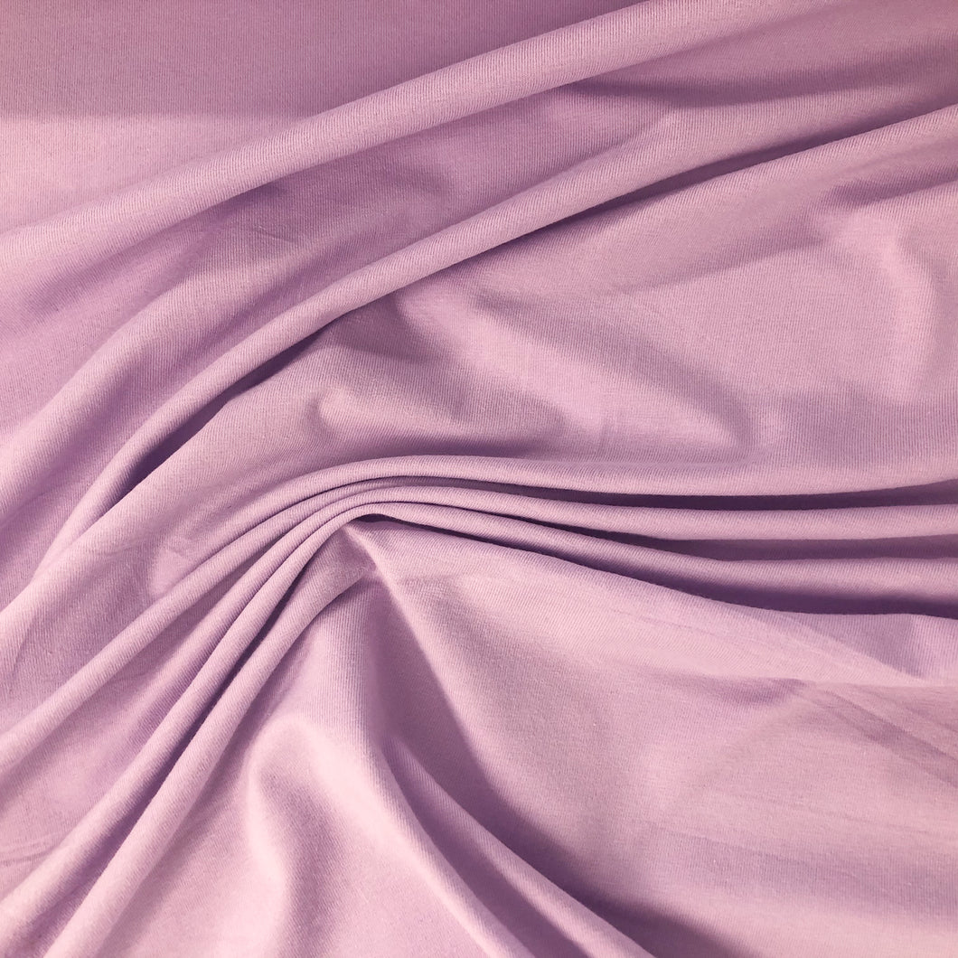 Cotton Spandex T-Shirting - Lilac (Last Chance)