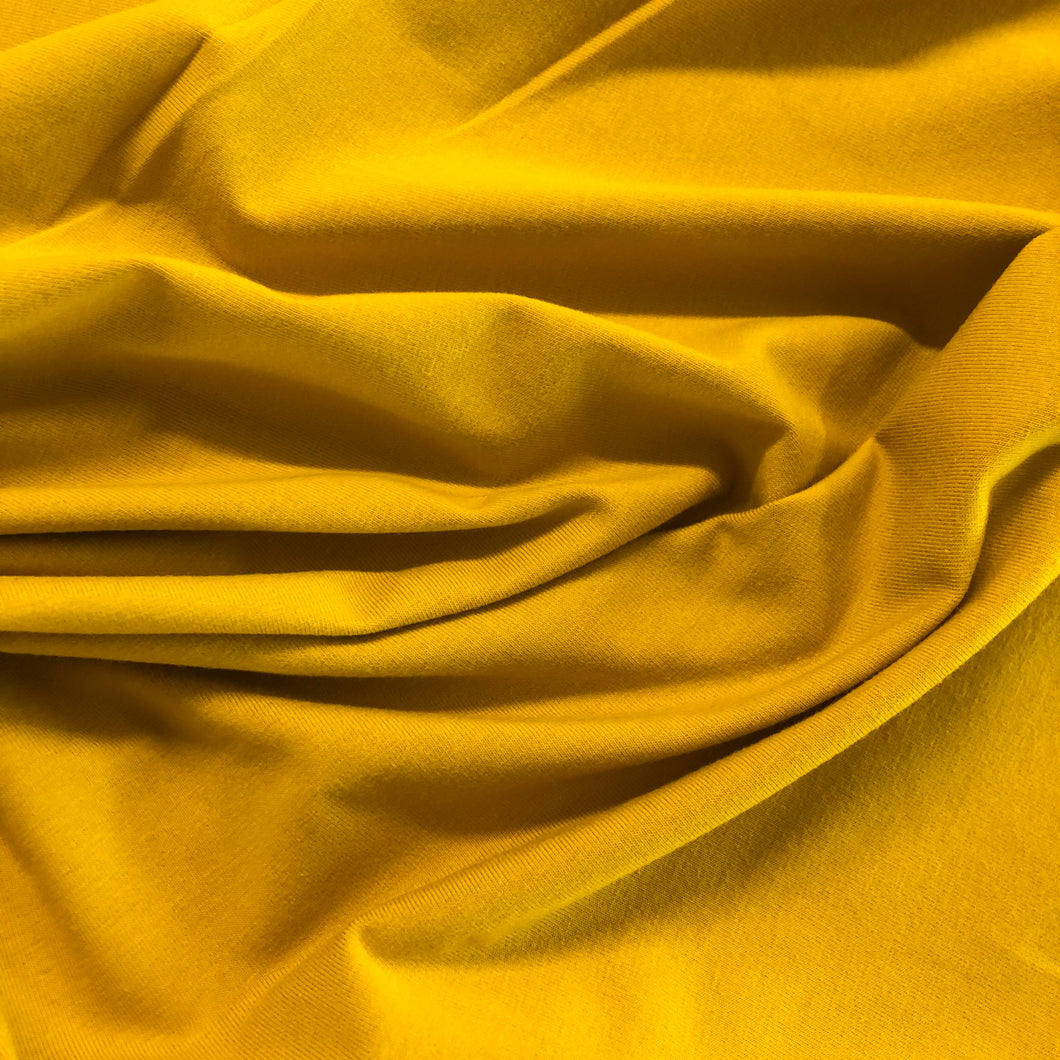 Cotton Spandex T-Shirting - Mustard