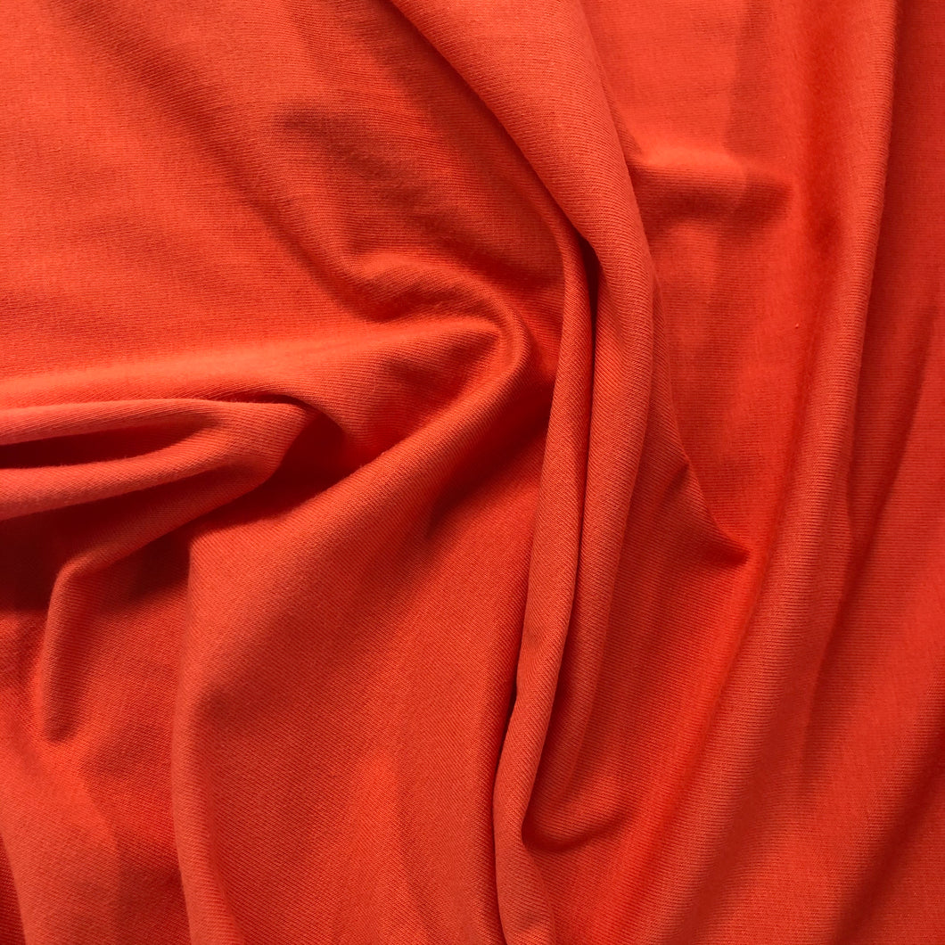 Cotton Spandex T-Shirting - Terracotta