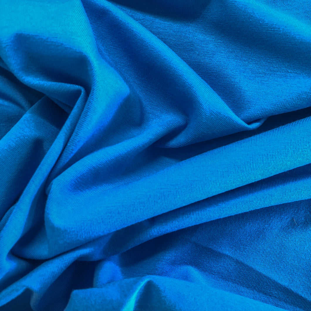 Cotton Spandex T-Shirting - Turquoise