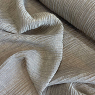 Washed Linen Crinkle Gauze - Mouse
