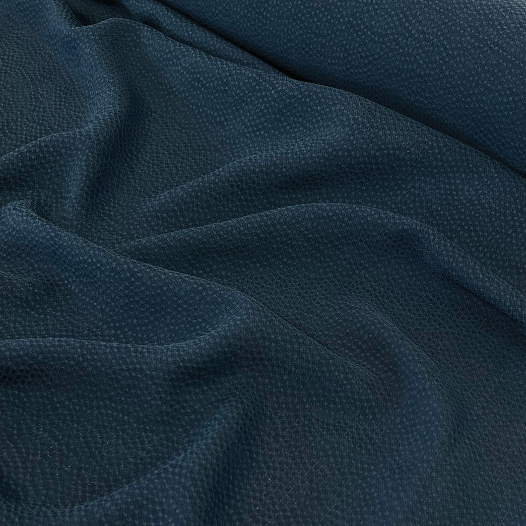 Sandwashed Cupro Piqué - Petrol