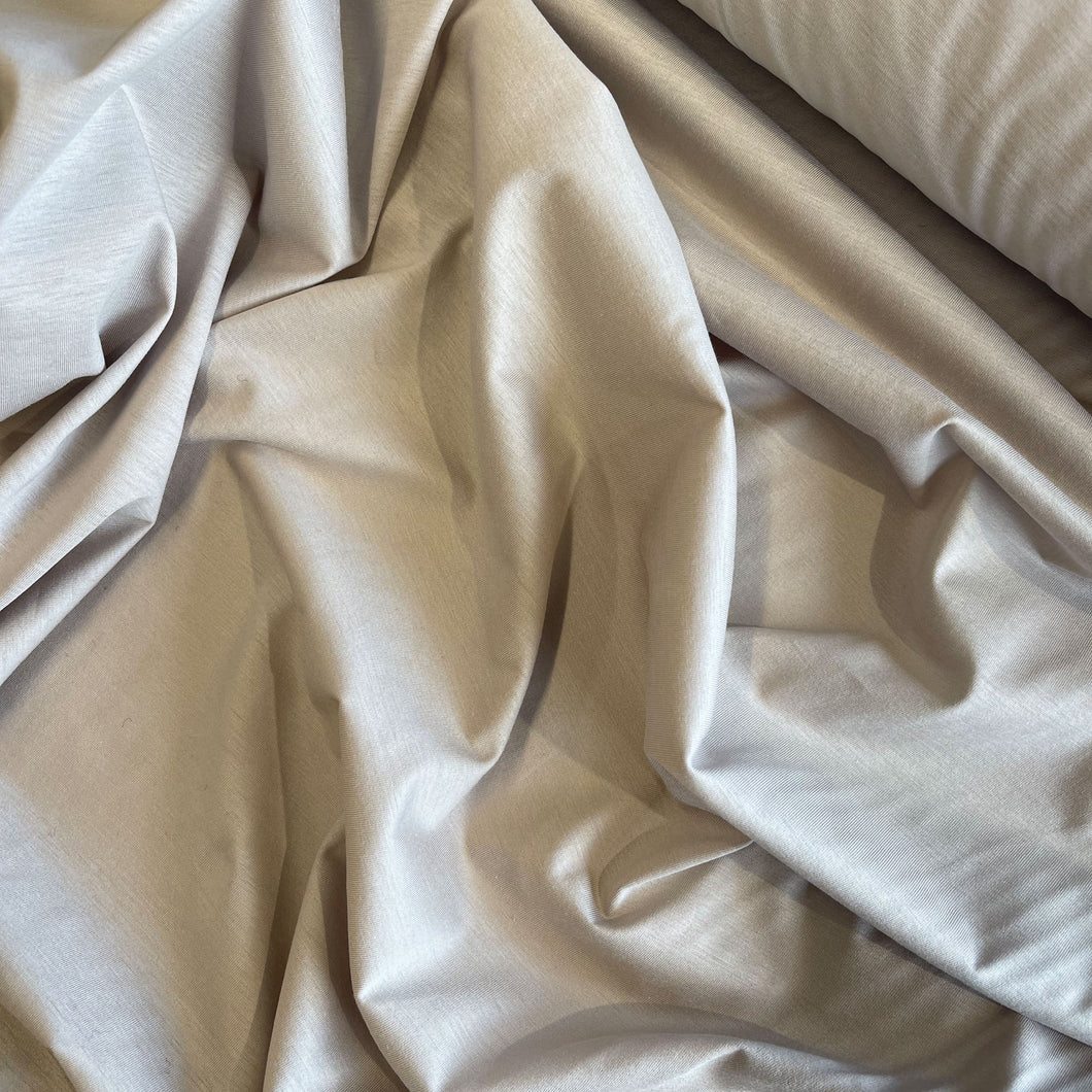 Mercerised Cotton T-Shirting Deadstock - Beige