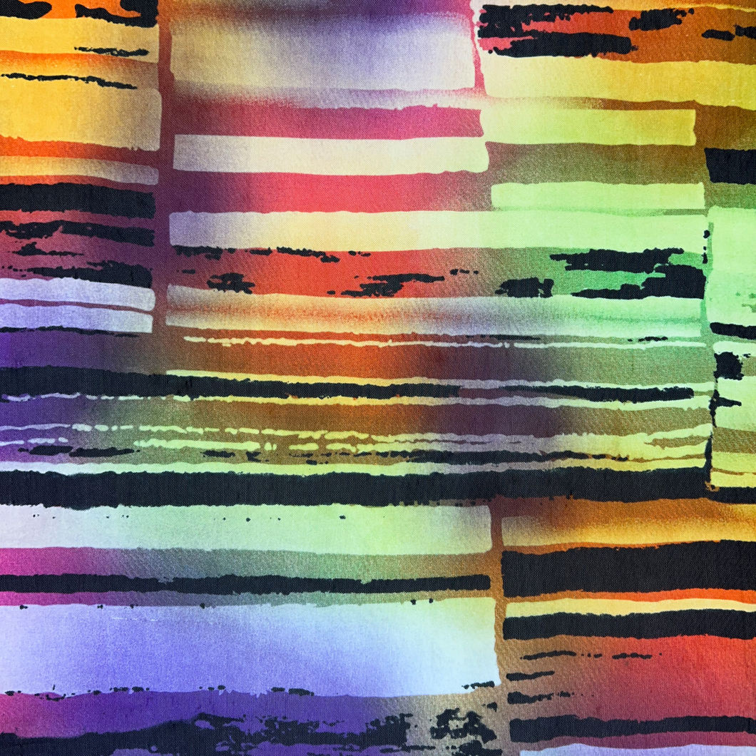 Digital Printed Mesh - Lizard Purple