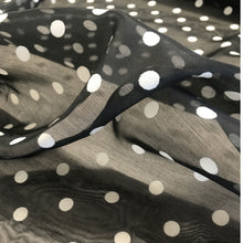 Load image into Gallery viewer, Polka Dot Organza - Black/White
