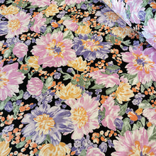 Load image into Gallery viewer, Floral Fantasy Cotton Print - Black
