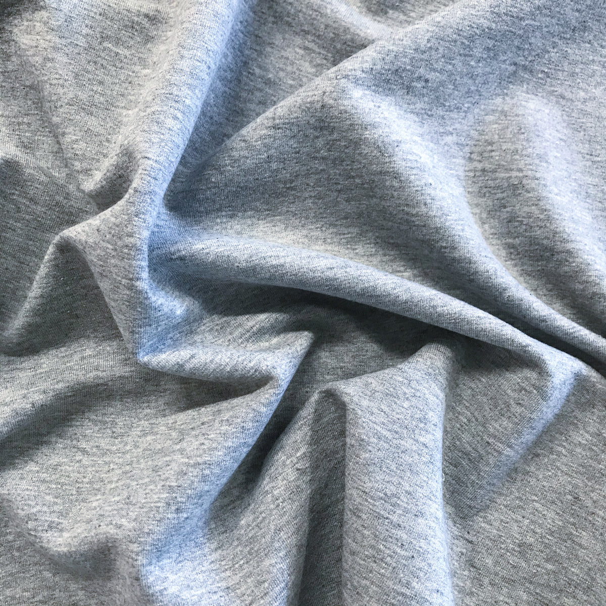 Stretch Loop Back Terry Sweatshirt Jersey - Ash Marle – Fabric Box
