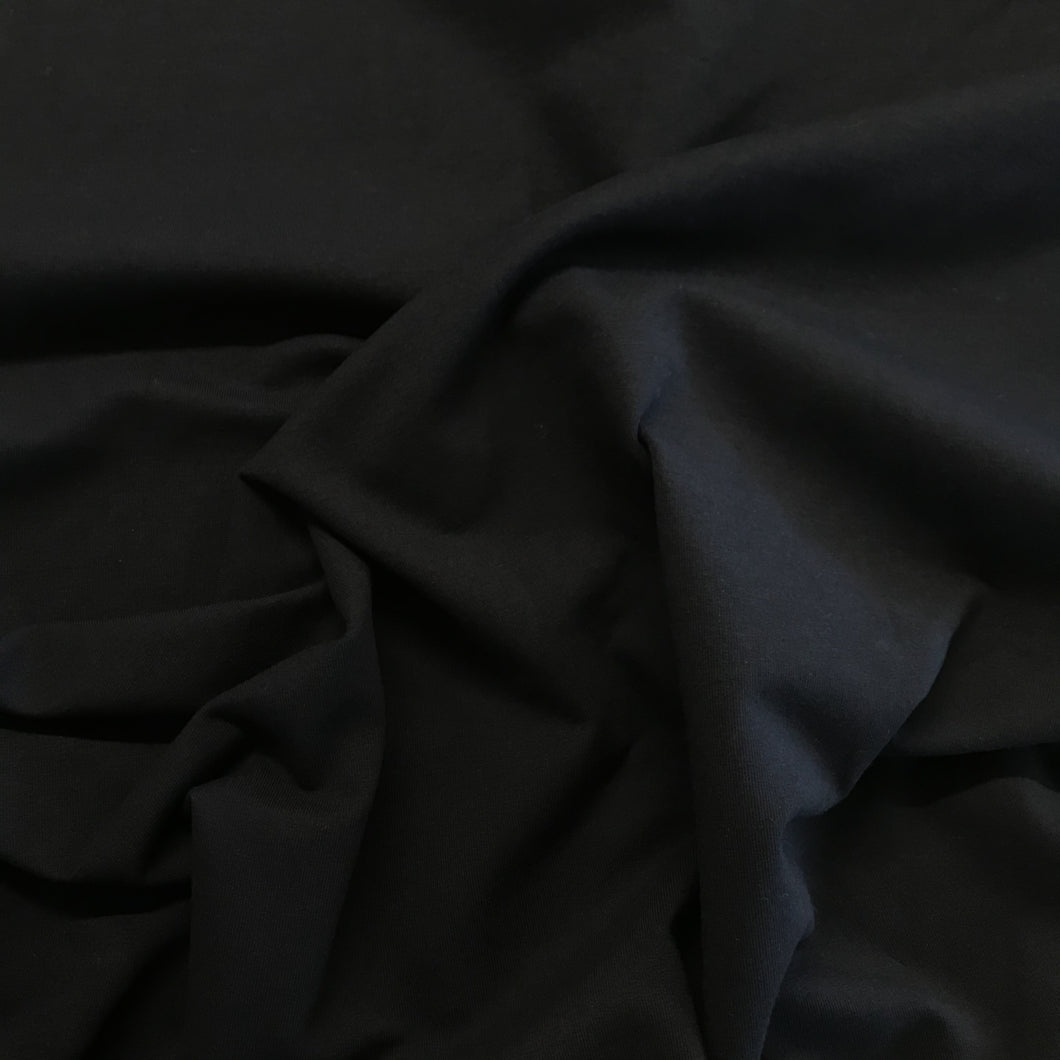 Loop Back Sweatshirt Jersey - Black