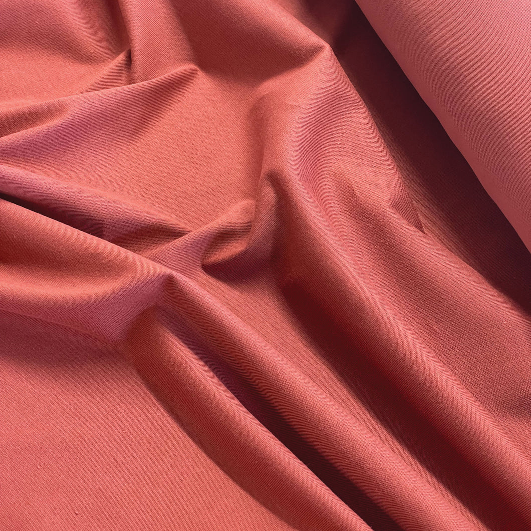 Organic Cotton T-Shirting - Brick