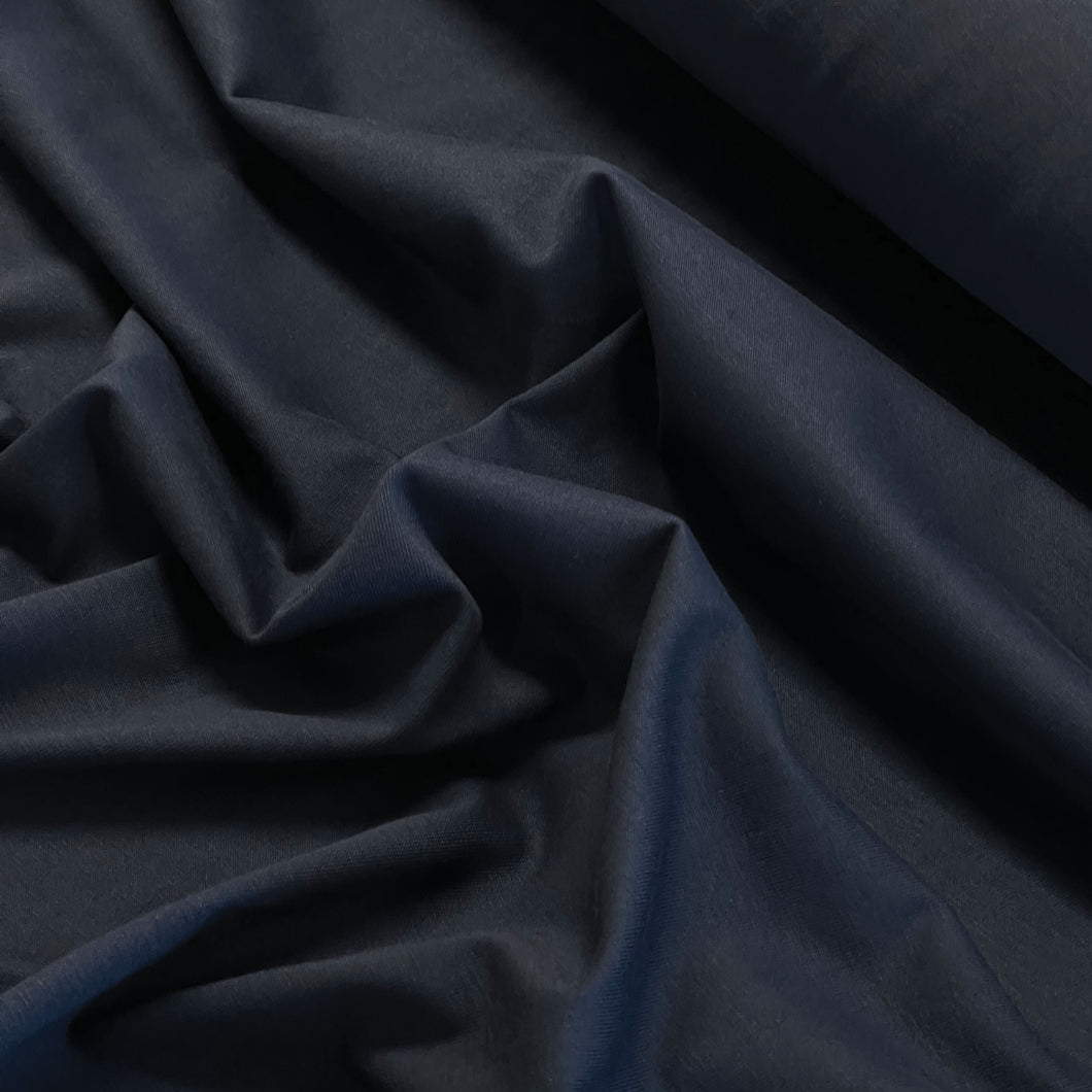 Organic Cotton T-Shirting - Dark Navy