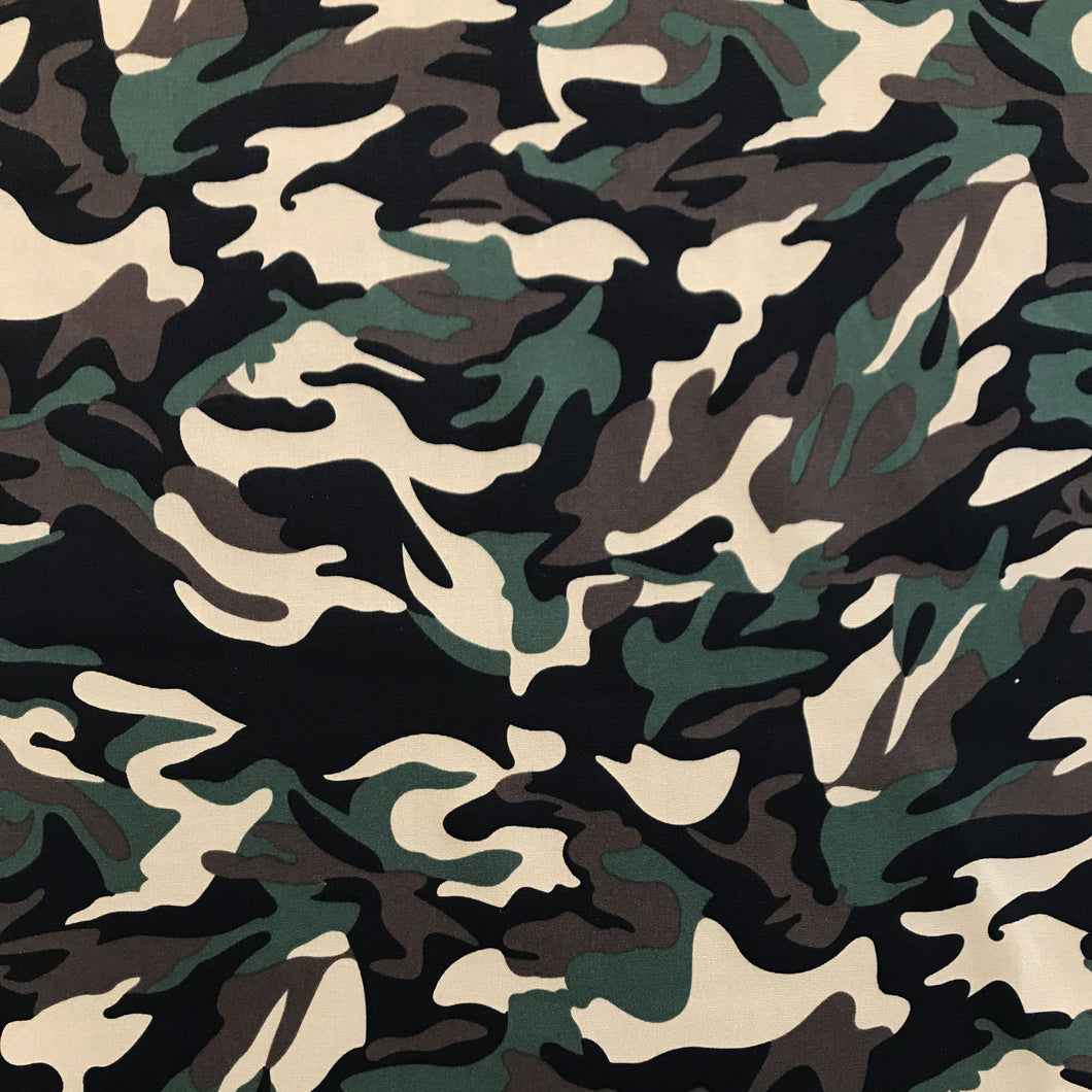 Printed Canvas - Green Camo